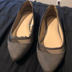 Lane Bryant grey flats